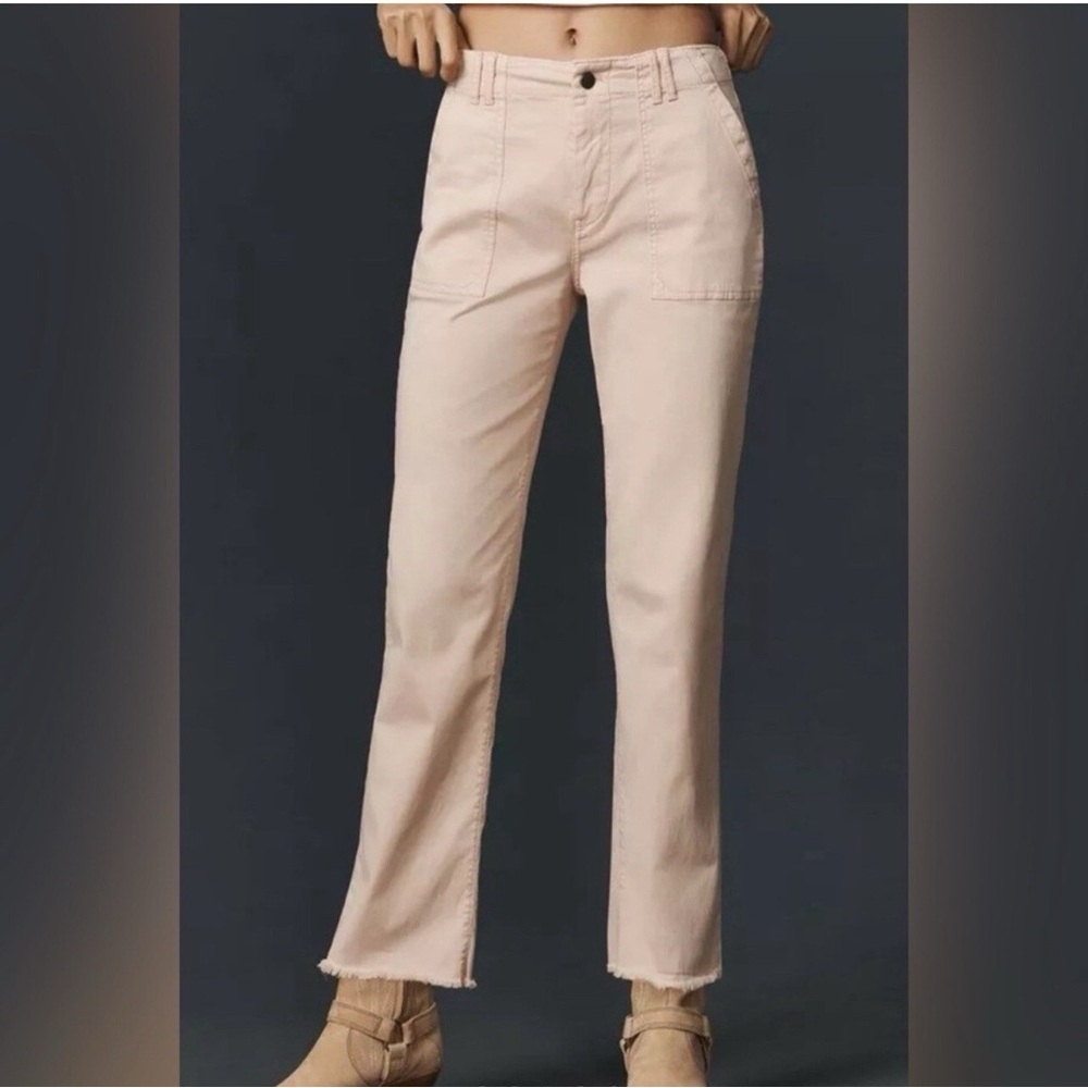 PILCRO ANTHROPOLOGIE BLUSH PINK UTILITY PANTS SZ 25‎